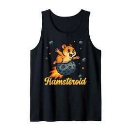 Cute Hamster Asteroid Pun Science Space Hamsteroid Tank Top