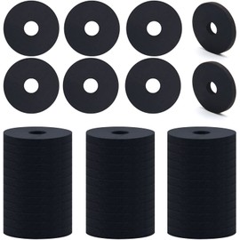 Pack of 100 Rubber Washers 25 mm, Flat Washers Durable Abrasion Resistant Black Rubber Washers for Car Repairs, Device Installation, Bathroom, Kitchen, Taps
