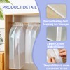 2 Pack Hanging Garment Bags for Closet Storage, 35" Garment