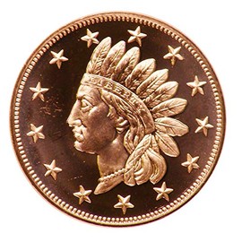 Indian Head Penny 1 oz Copper Coin