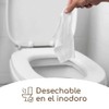 Walfort | 4 pack de toallas húmedas íntimas desechables en el inodoro. 2 paquetes con 28 toallitas c/u.