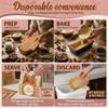 100 Pcs Unbleached Loaf Pan Liners with Bonus 10 Bakery