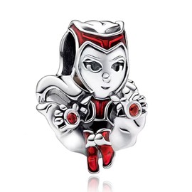 MGIUL Red Doctor Strange Charm Beads for Women Bracelets Necklaces 925 Sterling Silver Pendants Jewelry Gift