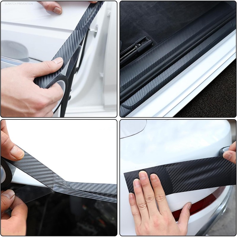 STR-Rear Bumper Protector Guard Scratch Cover Protector Paint Threshold Guard,Front