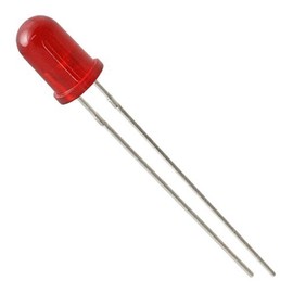 E-Projects B-0005-J01 Diffused Red LEDs, Red Lens, Red Light, 5 mm (Pack of 100)