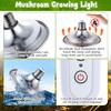 Meonum Mushroom Grow Light with 3/6/9 Hour Timer, 360° LED