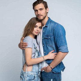 COAI World Map Charm African Turquoise Howlite His and Hers Long Distance Bracelets for Couples