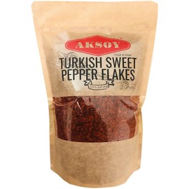 Aksoy Premium Quality Turkish Sweet Red Pepper Flakes (Turk Kirmizi Pul Biber) (750GR)