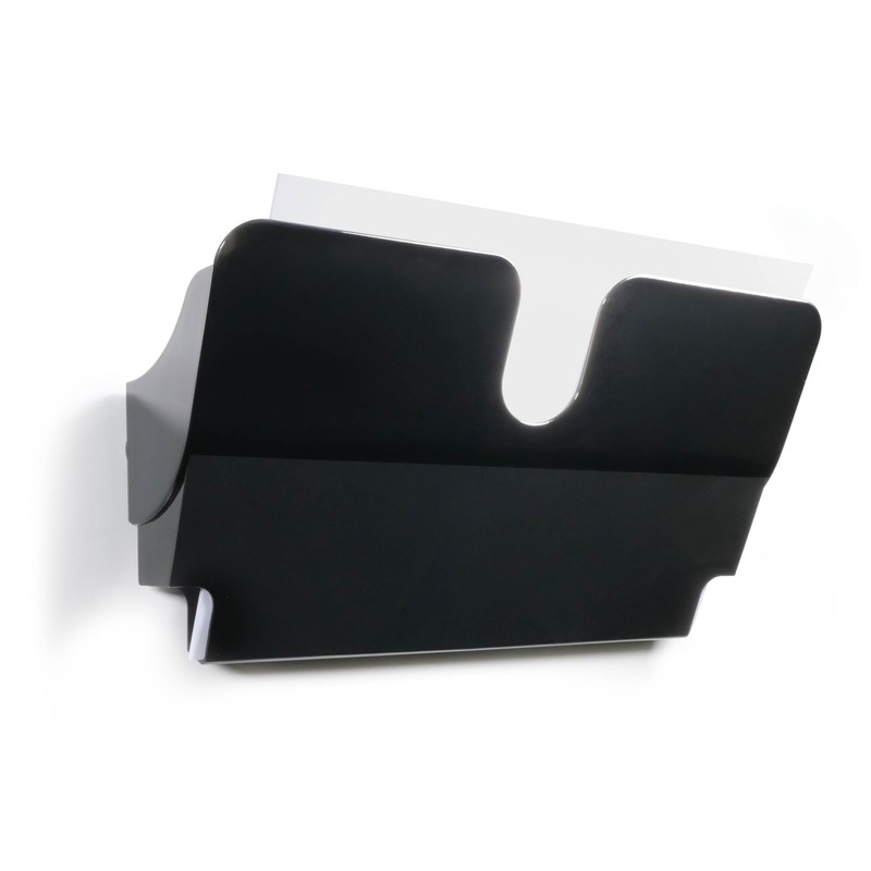 Durable Prospektspender FLEXIPLUS A4 quer, Dokumentenhalter magnetisch, schwarz, 1709021060