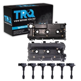 TRQ Ignition Kit Ignition Coil Set Valve Cover Compatible with 2002-2003 INFINITI QX4 2002-2004 Nissan Pathfinder