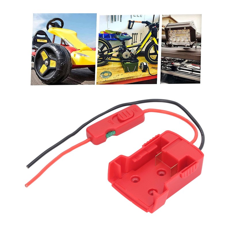 Battery Adapter Dock Power Connector with Fuse Holder 30Amp Fuse