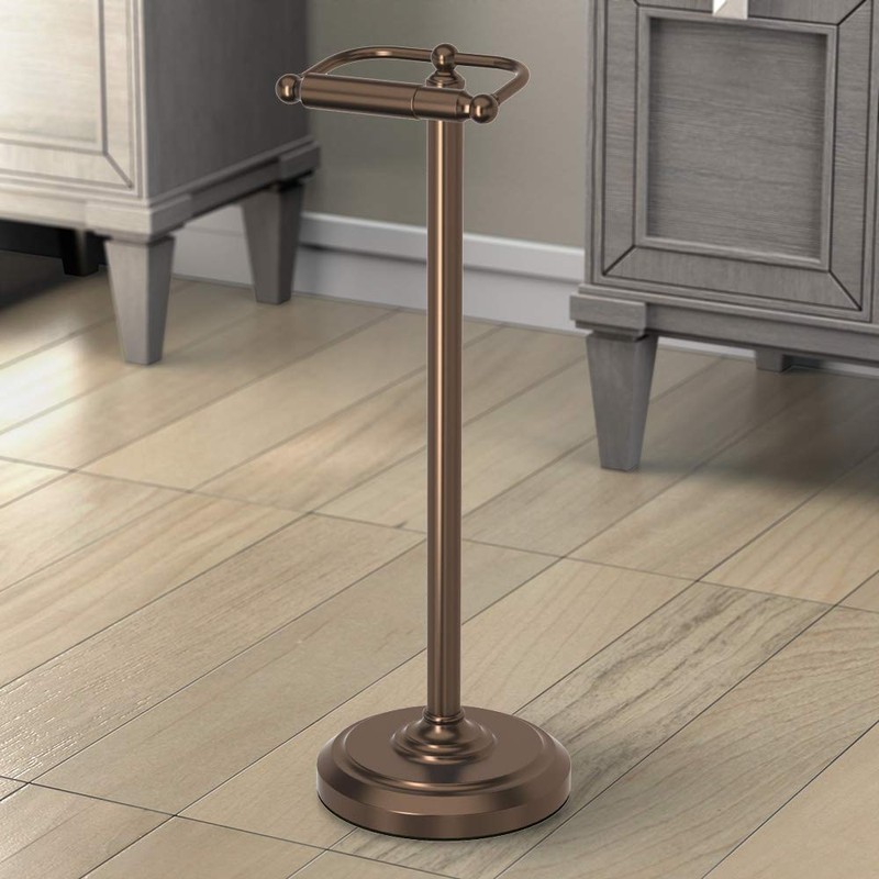 Gatco 1436BZ Pedestal Toilet Paper Holder, Bronze,Large