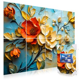 Mollywell Art Acoustic Panels, Sound Proofing, Wall Decoration, Suitable for Nature-Inspired Room Soundproofing & Vibrant Aesthetics (Floral Symphony), 48x32x0.4 Inch