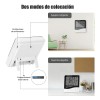 Termómetro Higrómetro Digital Interior Reloj Alarma Htc-2