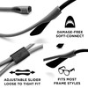 Pilotfish Glasses Strap, Silicone Sunglasses Strap for Eyewear, Adjustable Eyeglass