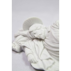 Vittoria Collection 12 Inch Sleeping Saint St Joseph Statue Sculpture Figurine Made in Italy