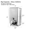 VANNSOO Commercial Wall Mount Stainless Steel Foam Soap Dispenser, 40