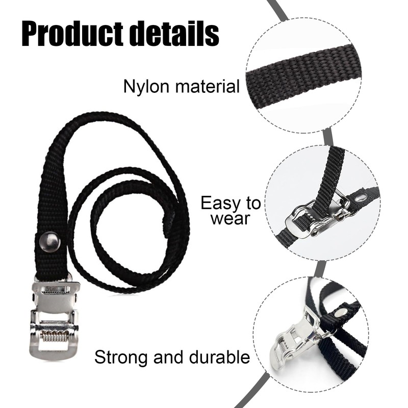 DHWEKU Universal Pedal Strap, Pedal Straps Bicycle, Pedal Straps for