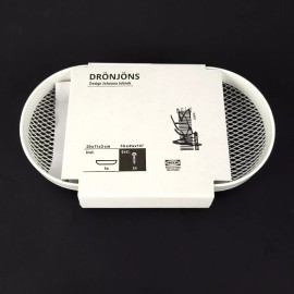 IKEA Dronjons DRÖNJÖNS Wall Storage Mesh Basket White  7 ¾x4 ¼x1 ¼" 105.156.35