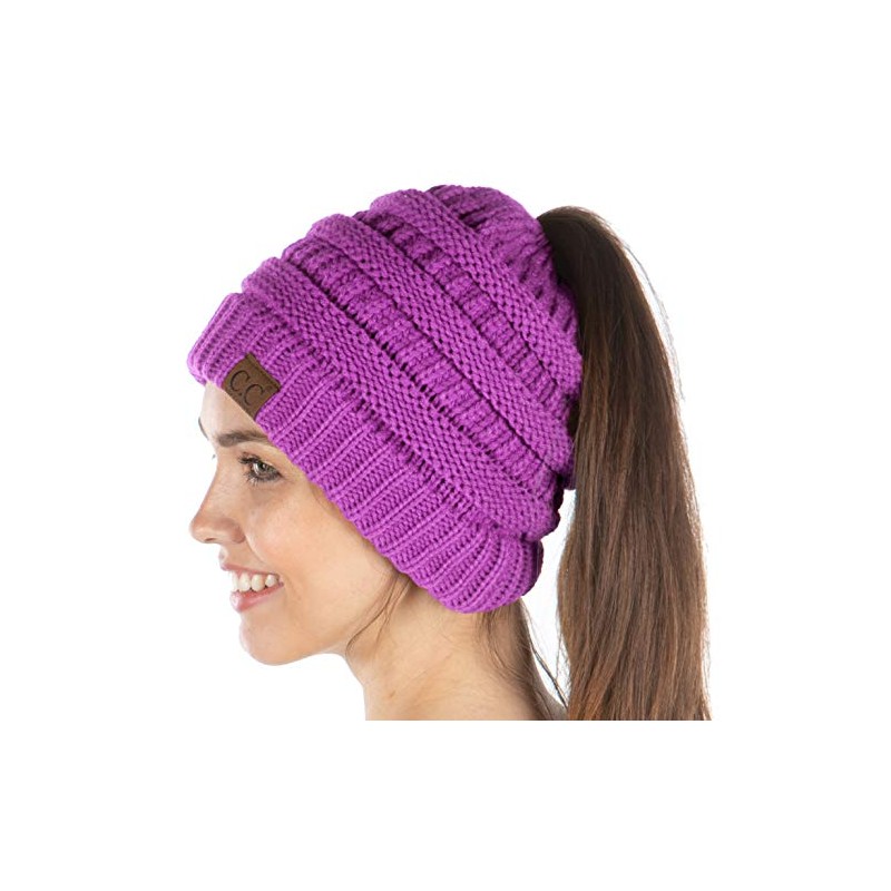 Funky Junque Exclusives BeanieTail - Gorro de cola de caballo