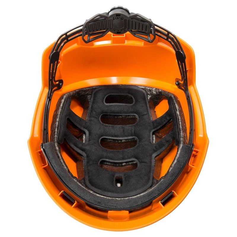 INCEPTOR GRX Industrial Climbing Helmet Orange Polycarbo Nat/Acrylonitrile Butadiene Styr