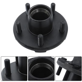 GXYWADY 5 Lug Trailer Hub Kit 4.5 Inch Trailer Hub Kit with Bearing Kit Replacement for 2000lb 1-1/16 Inch Trailer Straight Axle 2 Sets