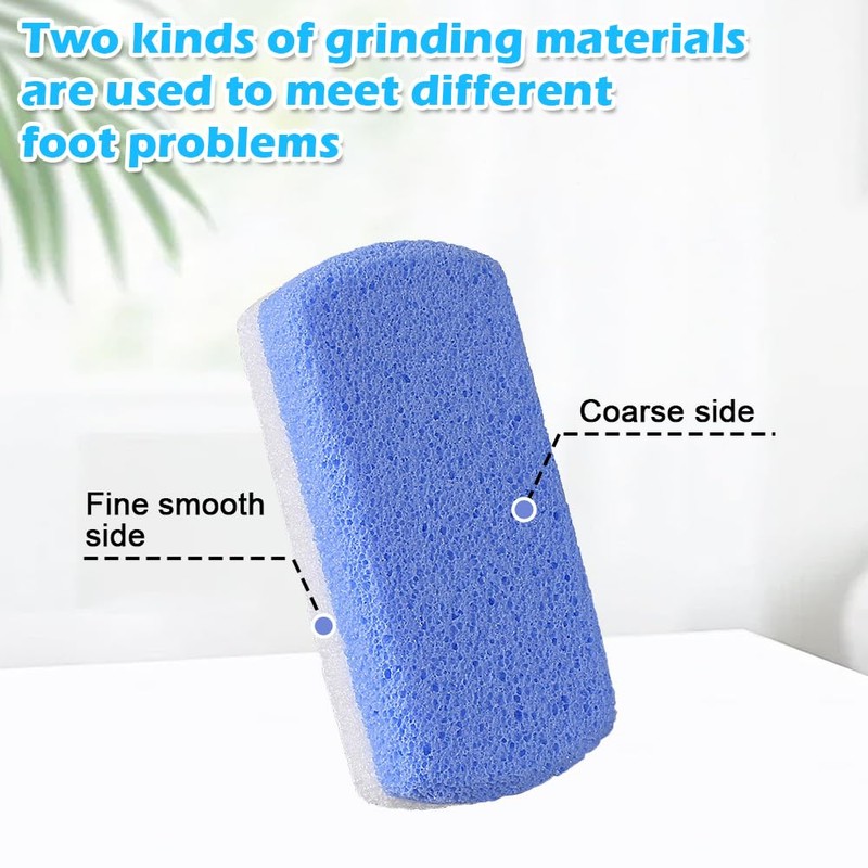 2 Pcs Glass Pumice Stone for Feet,Durable Callus Remover &