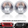 QULOOX Pair 7" Inch Round LED Headlights DRL for Ford