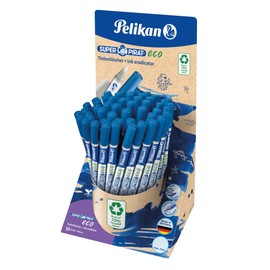 Pelikan Super Pirate Eco Ink Eraser, Line Width M (Multi-Tip) Ink Killer for Erasing and Overwriting, Pack of 50