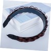PACKOVE Women Synthetic Hair Headband Non Slip Wide Plaited Hair