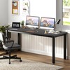 GL GLOBAL LIFE 55 inch Large Computer Desk Wood, Modern