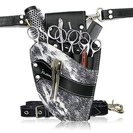 Hairdressing Scissor Pouch by Kassaki Grey Cowhide Look Tool Belt Bag Limited Edition