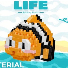 (NOT REMELTABLE) Pick & Build Picking Pals With Instructions:_Clown Fish