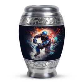 KARYLIZ Hockey Urn - Small Urns for Human Ashes Keepsake - Memorial Funeral Urns for Adult Female - Adult Cremation Urn for Ashes Male Dad 3 Inch 1 Pcs