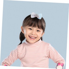 Healeved Crown Hair Bow Clip for Girls Gradient Accessory Boy Girl Hair Decoration for Daily Outfits and Special Occasions Adorable Bowknot Design Crown Detail