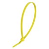 100 Yellow Cable Ties, Strong Nylon, 100mm x 2.5mm