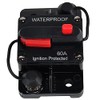 Oyviny 60 Amp Circuit Breaker for Overload Protection 12-48V DC, Waterproof Surface Mount Marine Breaker