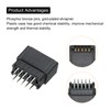 PATIKIL Card Edge Connector Black Socket Straight Connection 10 Pin