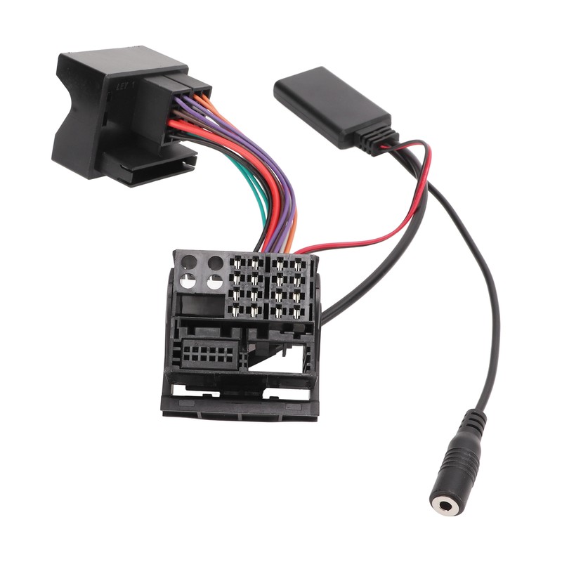 Bluetooth 5.0 Wireless Audio Adapter Aux in Cable with Microphone