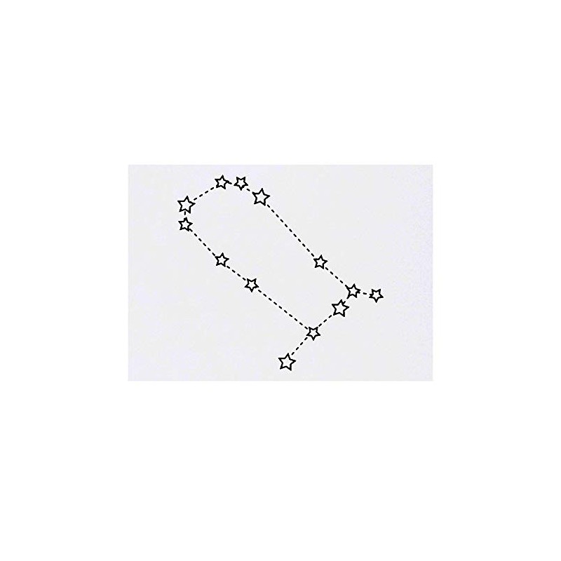 'Gemini Stars' Temporary Tattoo - Water Resistant, Skin-Safe, Non-Toxic Transfer
