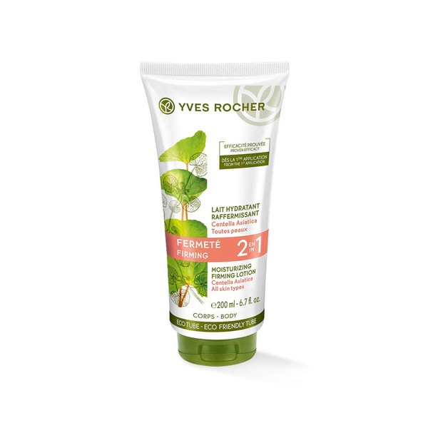 Yves Rocher Plant Care Body Firming Body Milk 2-in-1, Firming Moisturising Cream for the Body, 1 x Tube 200 ml