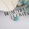 Aliyoham Boho Turquoise Necklace for Women - Natural Stone Pendant