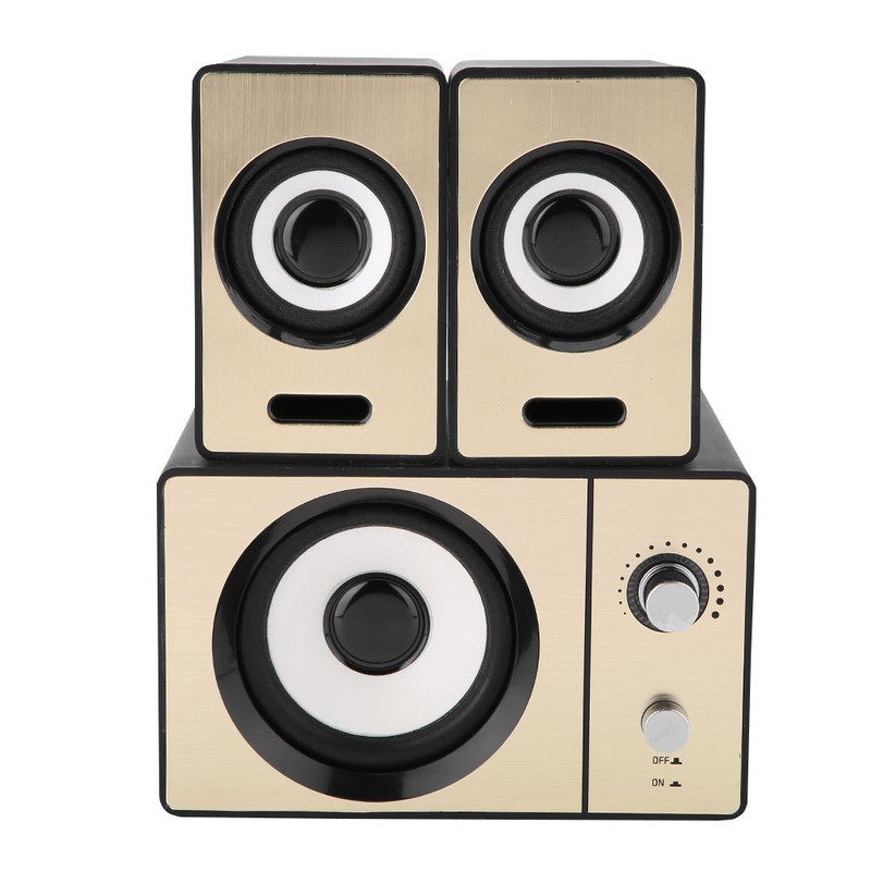 SADA 2.1 Stereo Surrounding Computer Laptop Speakers Clear PC Speakers