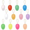 Pack of 12 Easter Eggs Hanging Easter Eggs with Ribbon,
