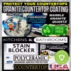 SUPERMAXX POLYCERAMIC COATING PROFESSIONAL GRANITE POLISH MARBLE COUNTERTOP PROTECTION