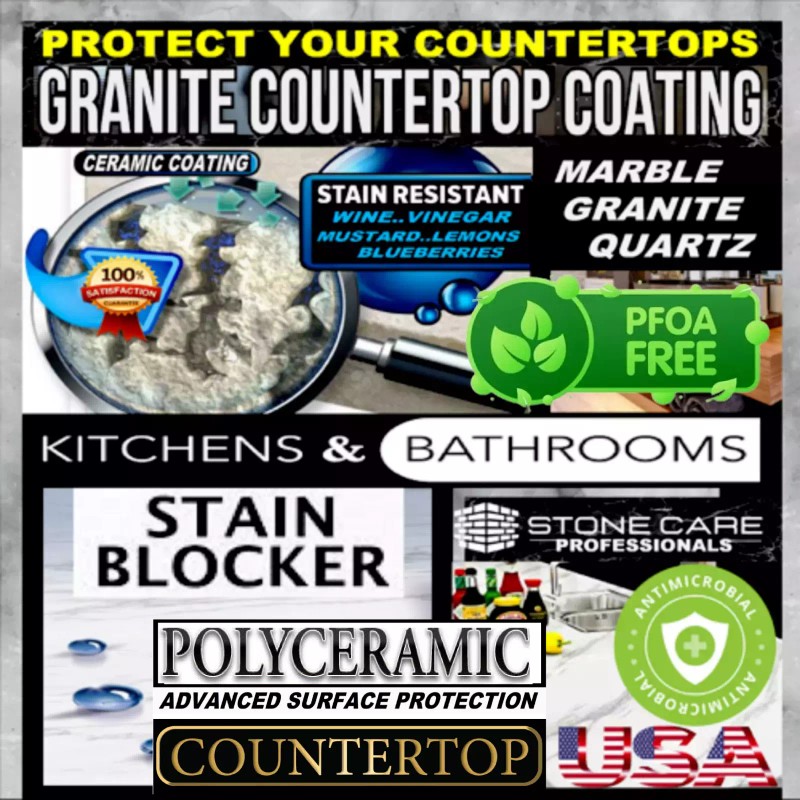SUPERMAXX POLYCERAMIC COATING PROFESSIONAL GRANITE POLISH MARBLE COUNTERTOP PROTECTION