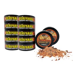 Glenwood Teriyaki Beef Jerky Chew, Shredded Beef Jerky, Teriyaki Chew 0.32 oz Cans (12 Pack)