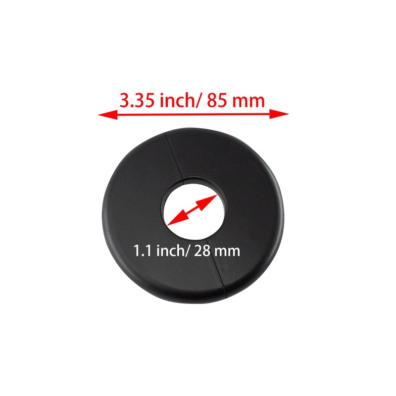 bociloy Wall Split Flange 26mm/1"Diameter, ABS Round Self-Adhesive Escutcheon Plate,