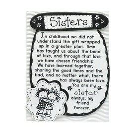 Blue Mountain Arts Sister Magnet with Easel Back—Birthday, Holiday, or Just Because Gift by Marci and The Children of The Inner Light, 4.9 x 3.6 Inches (Sisters)