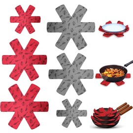 JAWUZ 6 Stück Pfannenschoner, Pfannenschutz Stapelschutz, Topf organizer, Pfannenschoner filz, Pfannen aufbewahrung, Pfannenschoner stapelschutz, 38/30/20cm